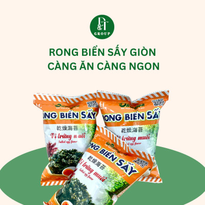 Gói rong biển sấy khô Okinawa vị trứng muối 12g - ăn liền DTFood