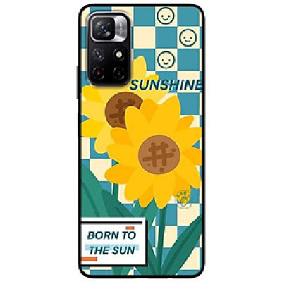 Ốp lưng dành cho Xiaomi Redmi Note 11 5G - Redmi Note 11T - Redmi Note 11S mẫu Hướng Dương Nền Sọc