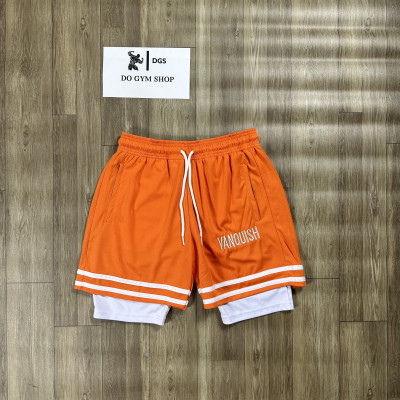 Quần 2 lớp tập gym nam DOGYMSHOP thun lỗ kim thoáng khí khi chơi thể thao QV2L2