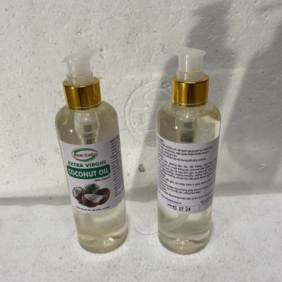 DẦU DỪA HỮU CƠ ÉP LẠNH - RICH COCO - EXTRA VIRGIN COCONUT OIL – CHAI 300ml