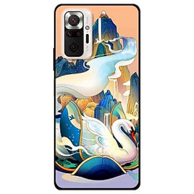 Ốp lưng dành cho Xiaomi Xiaomi Redmi Note 10 - Redmi Note 10 Pro - mẫu Thác Thiên Nga