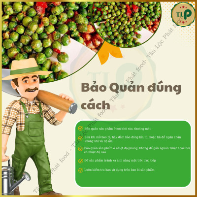 ĐẬU HÀ LAN SẤY TỎI ỚT GIÒN NGON TÂN LỘC PHÁT