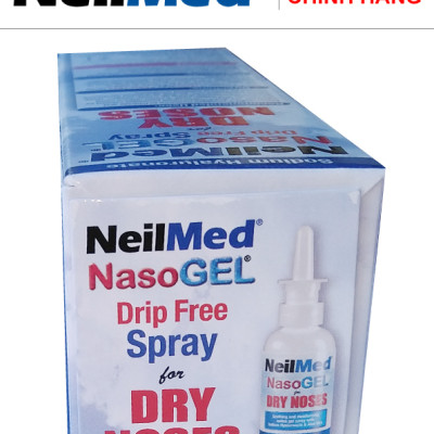 Gel Xịt Chống Khô Mũi, hỗ trợ điều trị Chảy Máu Cam, Làm Mềm Vãy Mũi - NeilMed NasoGel  Spray - Xuất Xứ Mỹ