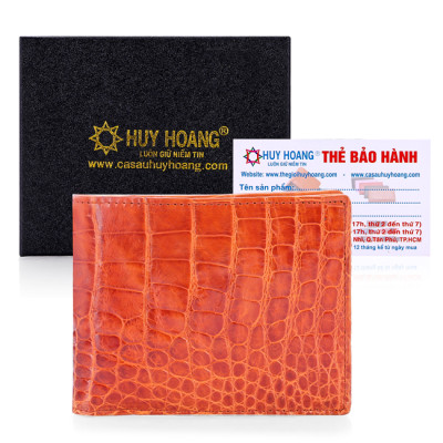 Ví nam da cá sấu Vip 2 mặt da nhiều màu Huy Hoàng HP2726-27-28-29