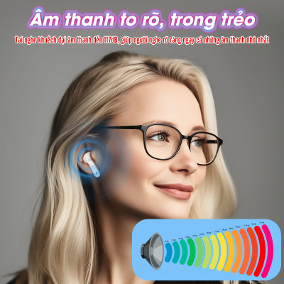 Tai nghe trợ thính không dây FUNMIC EN-D18 - Người già bị lãng tai