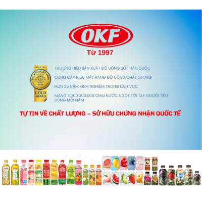 Nước ngọt có ga vị lựu (NƯỚC LỰU CÓ GA) OKF Hàn Quốc x 6 lon 350ml
