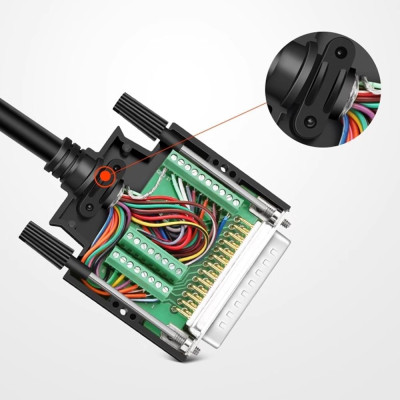 Đầu bấm RS232 25 chân bắt vit vỏ ốp nhựa chân đồng HD-Link YL-SCD-25. HÀNG CHÍNH HÃNG !!!