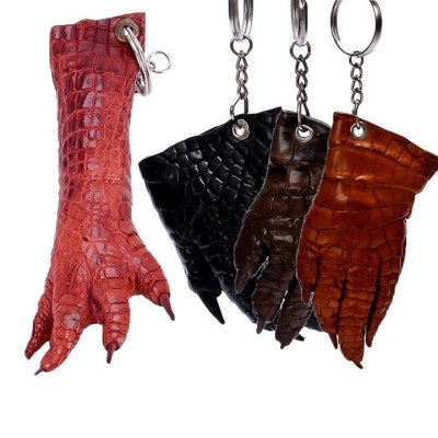Móc khóa Huy Hoàng da cá sấu màu đen, nâu đất, vàng bò, nâu đỏ HC8210-11-12-24