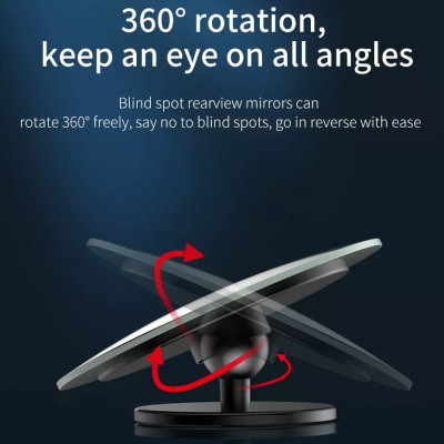 Gương cầu lồi ô tô dán trên gương chiếu hậu tăng góc nhìn chống nước - Gương mini chống điểm mù oto xe hơi, Gương Cầu Lồi Ô Tô Xe Hơi Chiếu Hậu Chống Điểm Mù Cho Xe
