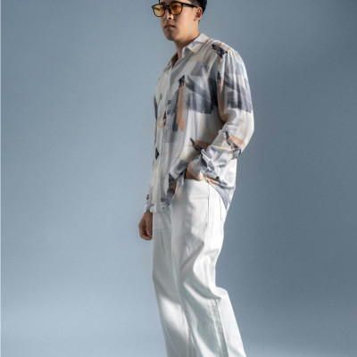 Quần Jean Nam ROUTINE Ống Suông Trơn Form Straight Crop - 10S23DPA018 | LASTORE MENSWEAR