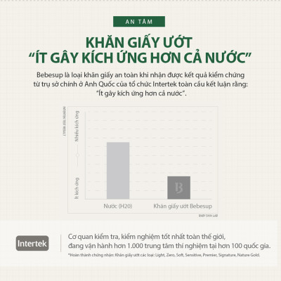 Combo 10 Gói Khăn Ướt Bebesup Light 80 Tờ/ Gói Nhập Khẩu Hàn Quốc Thương Hiệu Bebesup