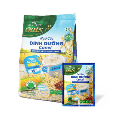 Combo 11 Túi Ngũ Cốc Dinh Dưỡng Canxi Xuân An [ít đường] 400G {25g*16 gói}
