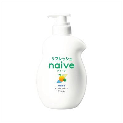 Sữa Tắm Hương Bưởi Thư Giãn Kracie Naive Body Wash (Refresh) - Chai 530ML