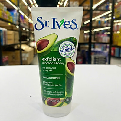 Sữa Rửa Mặt ST.Ives Soft Skin Avocado & Honey Tẩy Da Chết 170g Hàng Nhập Mỹ