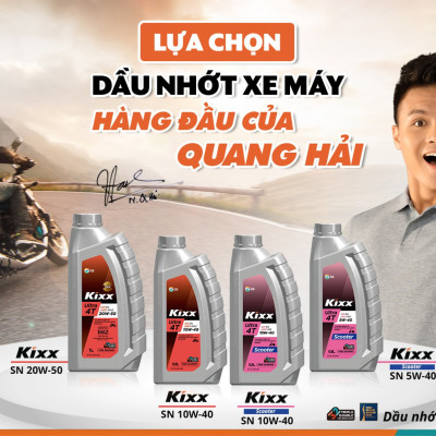 Dầu Nhớt Kixx Ultra Scooter SN/MB 5W40 0.8 Lít , Fully Synthetic - Hàng Chính Hãng
