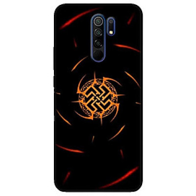 Ốp lưng dành cho Xiaomi Redmi 9 mẫu Năng Lượng Đỏ Đen