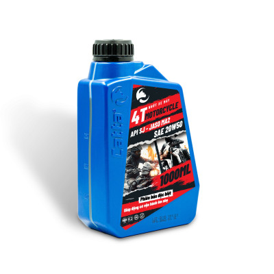 Nhớt xe số CATTA 4T MOTORCYCLE 1L - SAE 20W50, API SJ, JASO MA2 - Hàng chính hãng 