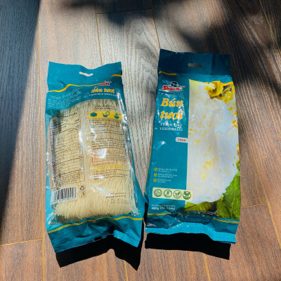 Bún tươi khô Shammi túi 400g (bún tươi sấy khô hàng xuất khẩu không chất bảo quản, không hàn the)