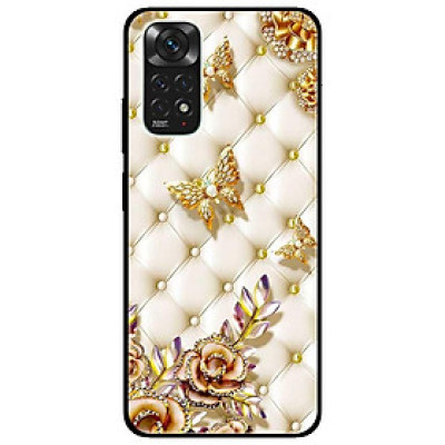 Ốp lưng dành cho Xiaomi Redmi Note 11 4G - Bướm Vàng Giả Da