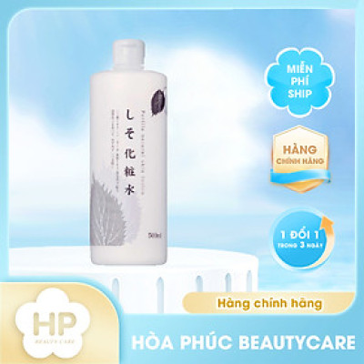 Toner Se Khít Lỗ Chân Lông Chiết Xuất Từ Lá Tía Tô Và Lá Diếp Cá Chinoshio Natural Skin Lotion (Chai 500 mL)
