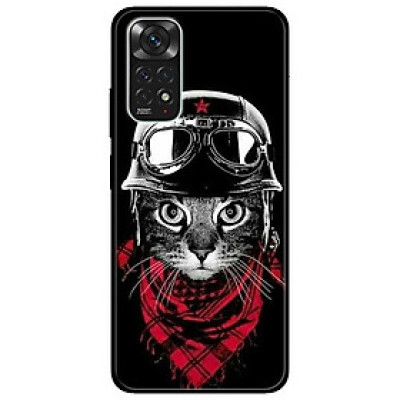 Ốp lưng dành cho Xiaomi Redmi Note 11 4G - Mèo Khăn Đỏ