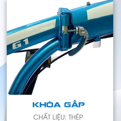 Xe đạp thể thao TEKKO G1 20 inch - xe đạp gấp đôi - gấp khung tiện lợi