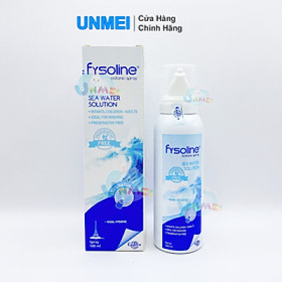 Fysoline - Xịt nước muối biển sâu Pháp 100ml - Vệ sinh, giữ ẩm, cân bằng sinh lý niêm mạc mũi