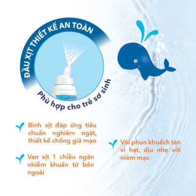 Xịt Mũi Nước Biển Sâu Marimer - Thông mũi, Giảm Nghẹt Mũi Dành Cho Trẻ Sơ Sinh - 7203C