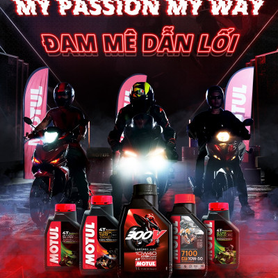 Dầu nhớt xe máy MOTUL 300V FACTORY LINE ROAD RACING 10W40 1L