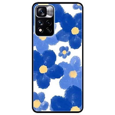 Ốp lưng dành cho Xiaomi Redmi Note 11 Pro ( Bản Nội Địa ) mẫu Hoa Vẽ Xanh