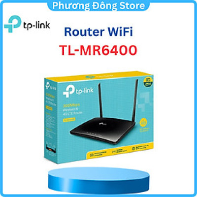 Router TP-LINK Wi-Fi 4G LTE Tốc Độ 300 Mbps TL-MR6400 V5.2 - Hàng chính hãng