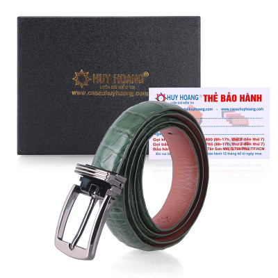 Thắt Lưng Nữ Da Cá Sấu Huy Hoàng HT5213 - Xanh Navy