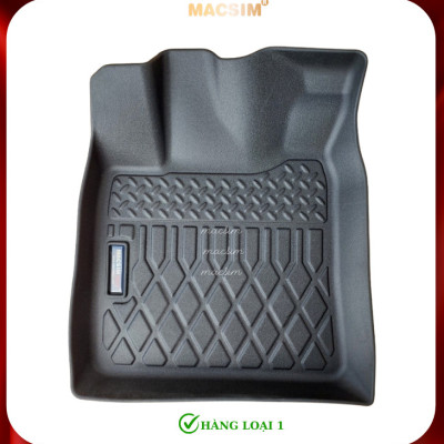 Thảm lót sàn Honda BRV 2022+ (sd) nhãn hiệu Macsim chất liệu nhựa TPE cao cấp màu đen