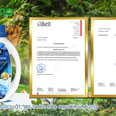 Nước Giặt Xả Công Nghệ Sinh Học Bell Home Hương Cuốn Hút 3,2KG