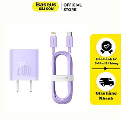 Bộ sạc nhanh Baseus GaN5 20W Fast Charger 1C -Hàng chính hãng