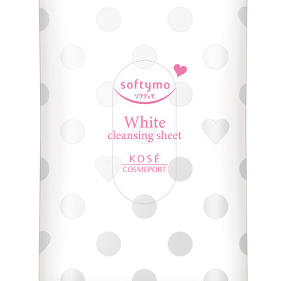 Khăn Giấy Tẩy Trang Dưỡng Trắng Mịn Da Kosé Softymo White Cleansing Sheet W (52 miếng)