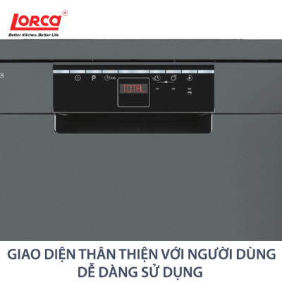 Máy Rửa Bát 13 Bộ LORCA LF 3E7DWS-05 Hàng Nhập Khẩu Nguyên Chiếc Thổ Nhĩ Kỳ Chính Hãng Cao Cấp