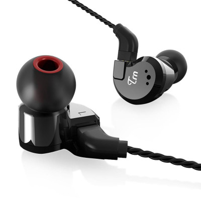 Tai nghe thể thao lai HiFi 2 pin Cáp có thể tháo rời  3,5 mm 2DD + 2BA TRN V80 