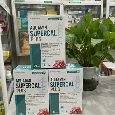 Viên Uống Bổ Sung Canxi Chiết Xuất Từ Tảo Biển Aquamin Supercal Plus - Bổ Sung Canxi Nano, Vitamin D3, Vitamin K2 (Mk7) Cho Người Thiếu Hụt Canxi - Lọ 30 Viên