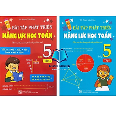 Sách - ( Combo 2 tập ) Bài tập phát triển năng lực học toán lớp 5