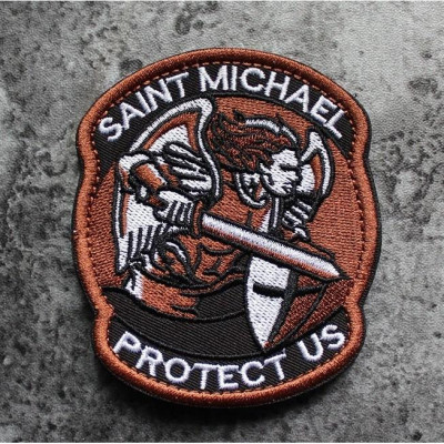 Patch_velcro tổng lãnh thiên thần ST.Micheal dán quần áo_ba lô