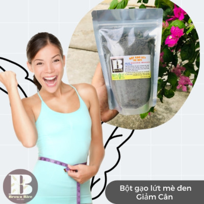 BỘT GẠO LỨT MÈ ĐEN giảm cân đẹp da lợi sữa(500GR)