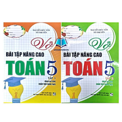 Sách - Combo Vở bài tập nâng cao toán 5 - tập 1 + 2 ( chân trời sáng tạo ) (HA)