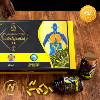 Đông Trùng Hạ Thảo MaiLands Cordyceps 500 (120 viên)