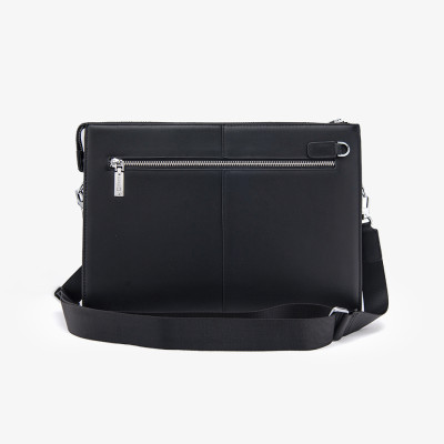 Ví Cầm Tay Nam Clutch Da GENCE CL07 Da Bò Cao Cấp Màu Đen Có Dây Đeo Vai