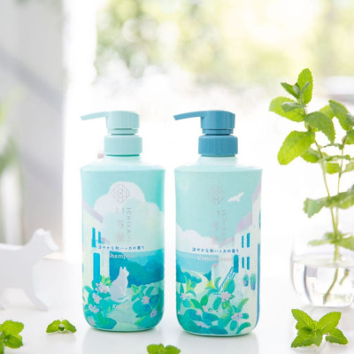 Combo Dầu Gội Và Dầu Xả Kracie Ichikami Dưỡng Tóc Chắc Khoẻ Hương Bạc Hà (480ML)