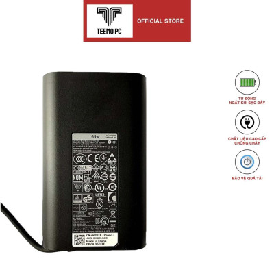 Sạc Dùng Tương Thích Cho Laptop Dell Chân Kim To 7.4mm - Công Suất 45W 65W 90W - Hàng Nhập Khẩu New Seal TEEMO PC TESE