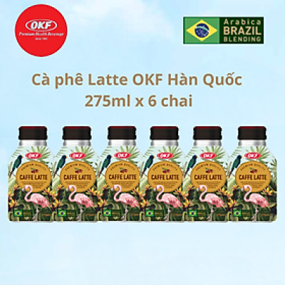 Cà phê Latte OKF Hàn Quốc 275ML x 6 chai