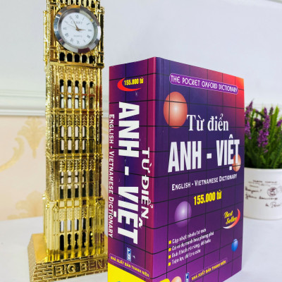Sách - Từ điển Anh - Việt 155.000 từ (tím hộp B155) - ndbooks