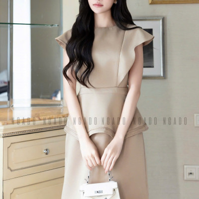 Đầm nude cánh tiên NGADO , đầm thiết kế , đầm dự tiệc